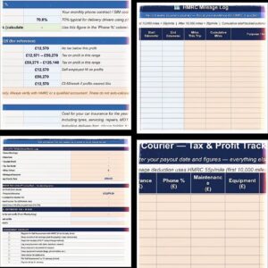 courier earnings & tax document